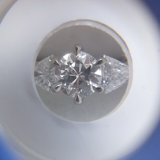 ダイヤモンド リング Pt900 0.43ct 0.24ct 5.0g - 8
