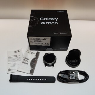 ギャラクシー(Galaxy)のGalaxy Watch 42mm ミッドナイトブラック 海外版(その他)