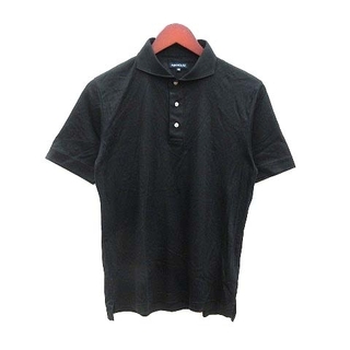 アバハウス(ABAHOUSE)のアバハウス ABAHOUSE ポロシャツ カットソー 半袖 46 黒 ブラック(ポロシャツ)