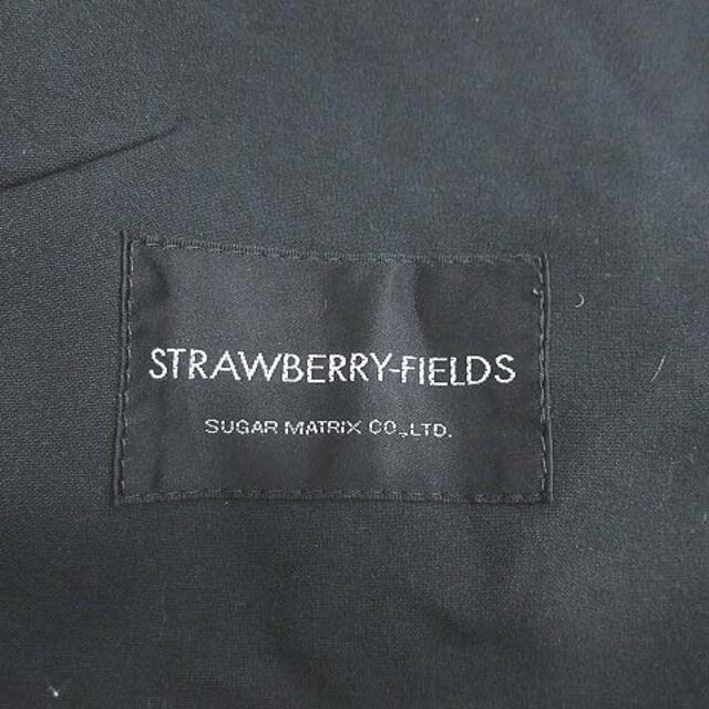 STRAWBERRY-FIELDS(ストロベリーフィールズ)のストロベリーフィールズ テーラードジャケット シングル カットソー 黒 ブラック レディースのジャケット/アウター(その他)の商品写真