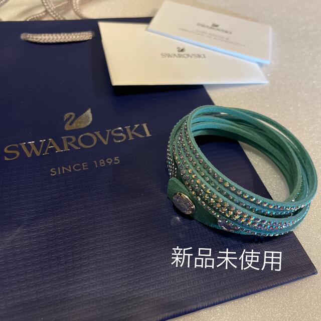 SWAROVSKI(スワロフスキー)の新品 SWAROVSKI 正規品 Slake ブレスレット ミント グリーン レディースのアクセサリー(ブレスレット/バングル)の商品写真