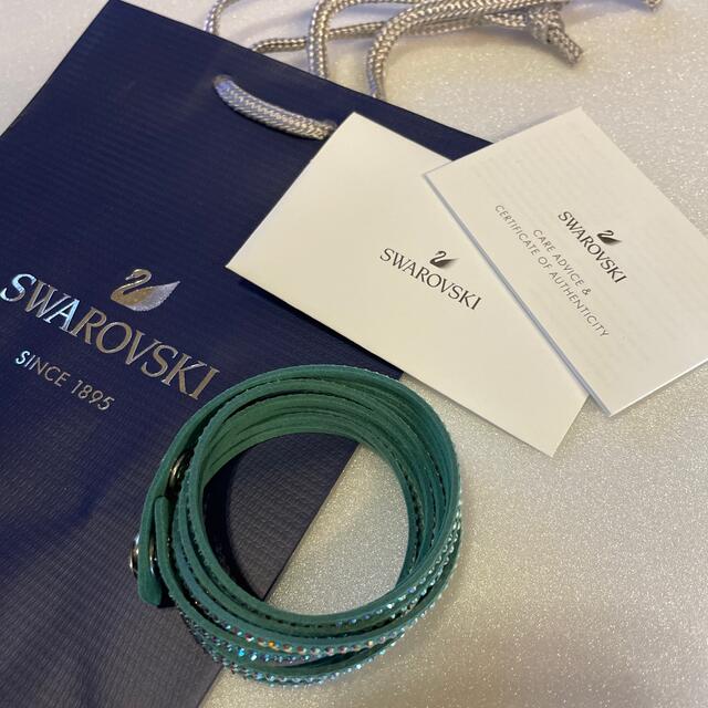 SWAROVSKI(スワロフスキー)の新品 SWAROVSKI 正規品 Slake ブレスレット ミント グリーン レディースのアクセサリー(ブレスレット/バングル)の商品写真