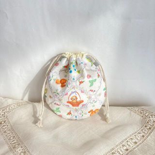 フランシュリッペ(franche lippee)のyukiemonハンドメイド♪ちいさめ巾着・アイボリー(ポーチ)