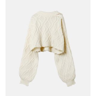 ルシェルブルー(LE CIEL BLEU)のアイレネ　cable cropped knit(ニット/セーター)