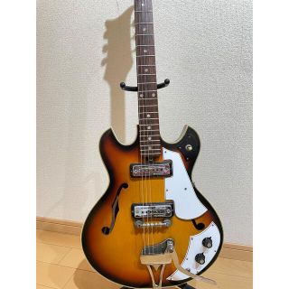 ギブソン(Gibson)のteisco 60年代　EP-2T ビザールギター　セミアコ　変形ギター　テスコ(エレキギター)