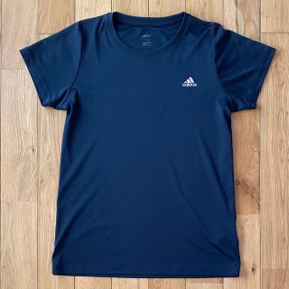 アディダス(adidas)のadidas アディダス Tシャツ 女の子 150 紺 ジュニア(Tシャツ/カットソー)