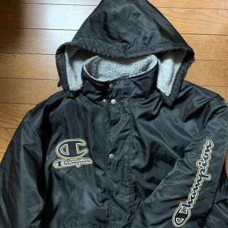 チャンピオン(Champion)の【マー様専用】Champion メンズ L  ベンチコート 黒 フード付(その他)