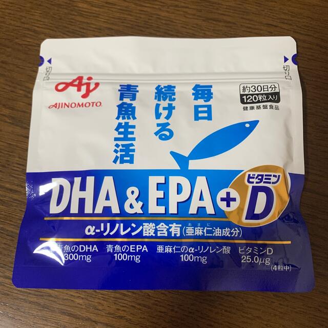 味の素 毎日続ける青魚生活 DHAEPA+ビタミンD 120粒入りの通販 by あっちゃん's shop｜アジノモトならラクマ