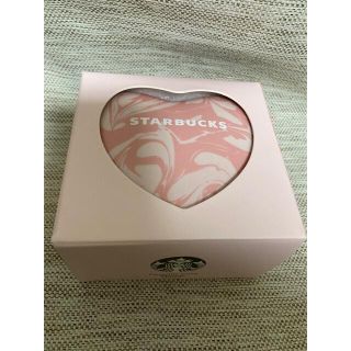 スターバックスコーヒー(Starbucks Coffee)の週末セール〜1/16まで【スタバ】セラミックケース　マーブルハート(小物入れ)