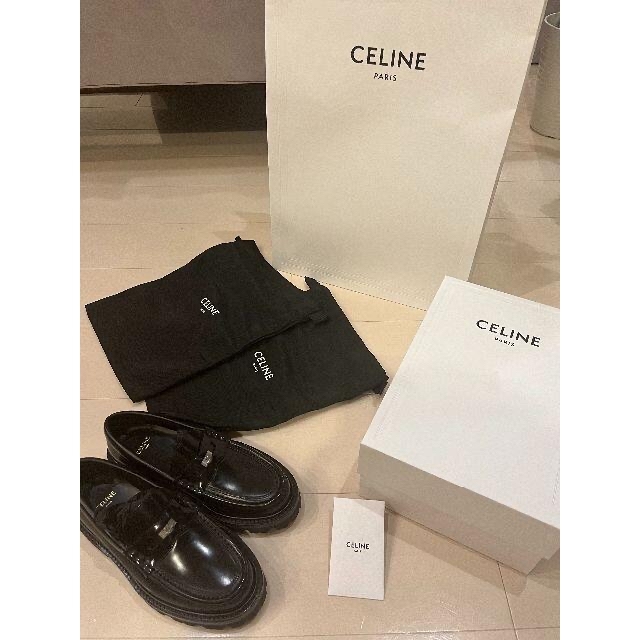 celine - セリーヌ CELINE 新作 ローファー 国内完売 ブラック 35 ...