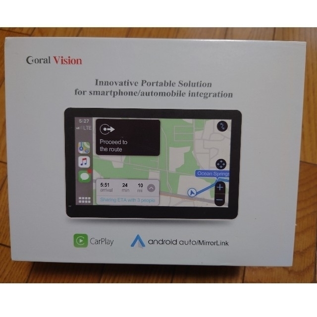 車内アクセサリCoral Vision CarPlay Wireless A　バックカメラ付き