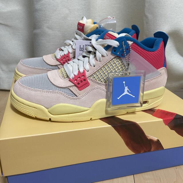 NIKE(ナイキ)のUNION×NIKE AIR JORDAN4 GUAVAICE 26.5cm メンズの靴/シューズ(スニーカー)の商品写真