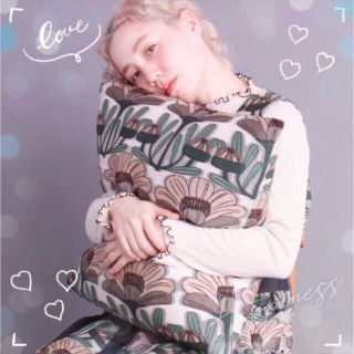 peu pres プープレ チョコレートコスモス ジャガード クッション 🎵