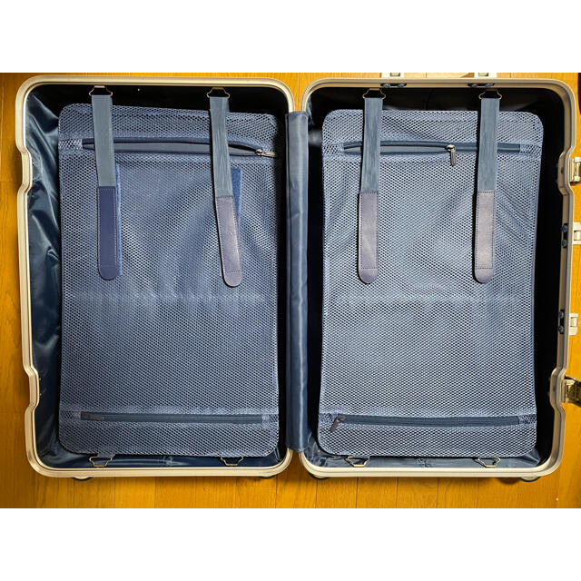 スーツケース RIMOWA風 中型 軽量 TSAロック 56L アルミ合金ボディの