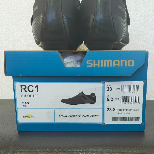 SHIMANO(シマノ)の最終価格！　新品　シマノ　RC1  サイクリングシューズ 　SPD-SL　38 スポーツ/アウトドアの自転車(ウエア)の商品写真