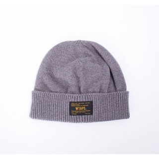 ダブルタップス(W)taps)の 送料込 美品 WTAPS BEANIE. COTTON GRAY(ニット帽/ビーニー)