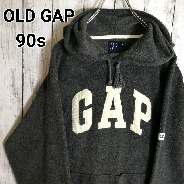 90s  OLD GAP ビッグロゴ フーディ スウェット パーカー シャツ