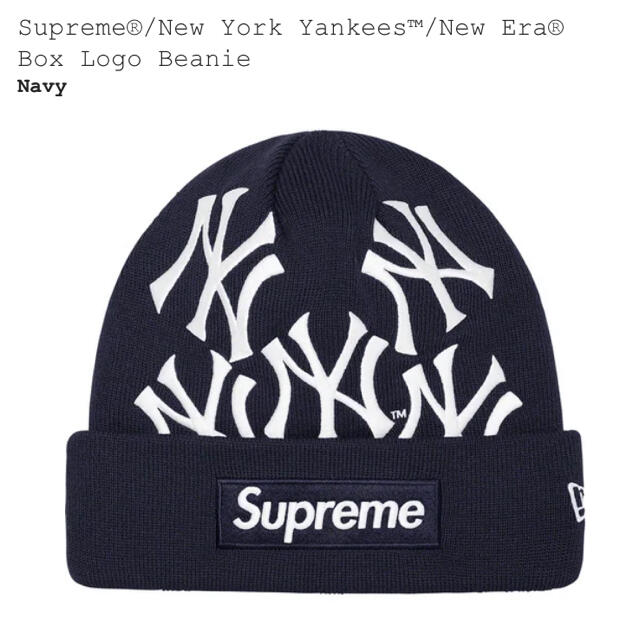 オンライン╤ Supreme Supreme New Era YANKEES Box Logo Beanieの通販 by TMY's shop｜シュプリームならラクマ - ∴オンライン