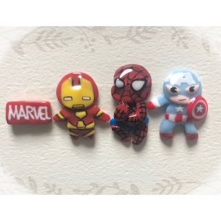 マーベル(MARVEL)のネイル　デコパーツ【MARVEL マーベル　スパイダーマン　アイアンマン】(デコパーツ)