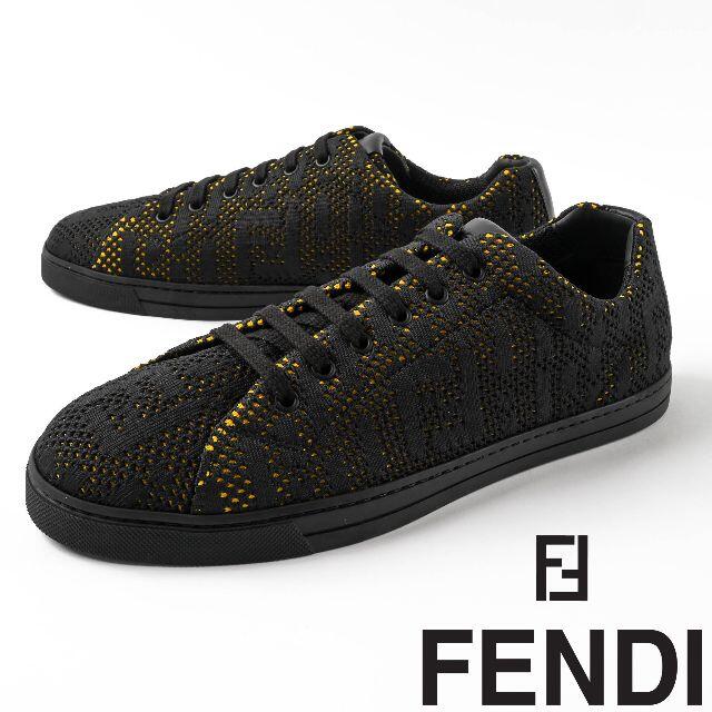 WEB限定カラー FENDI スニーカー ロートップ ブラックメッシュ FENDI