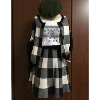 ケービーエフ(KBF)のあいこん様専用！！ブロックチェックセットアップ(ニット/セーター)