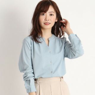 グローブ(grove)のべべちゃん。様専用  新品タグ付き  グローブ バーボタンキーネックブラウス(シャツ/ブラウス(長袖/七分))