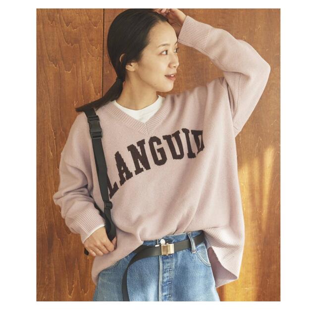 LANGUID logo ニット