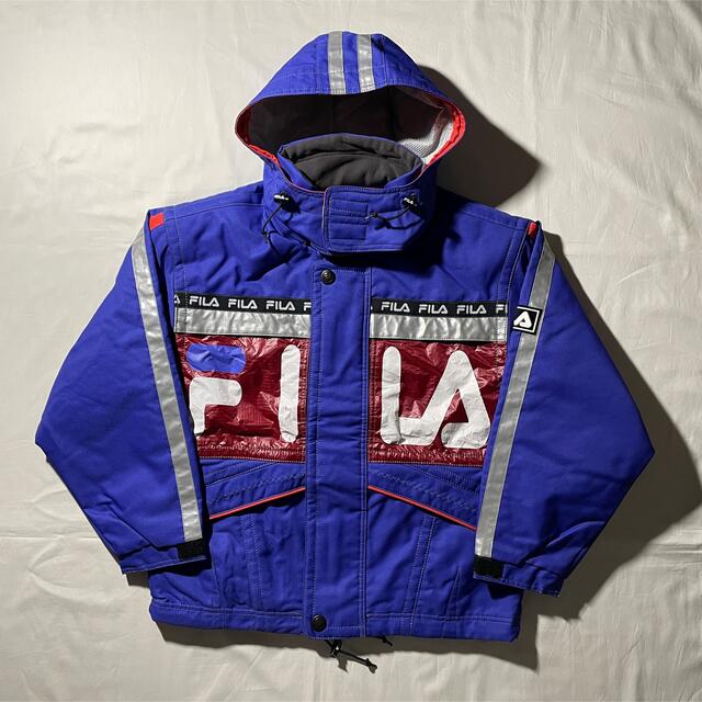 90s vintage FILA ナイロンジャケット スキー レイカーズカラー