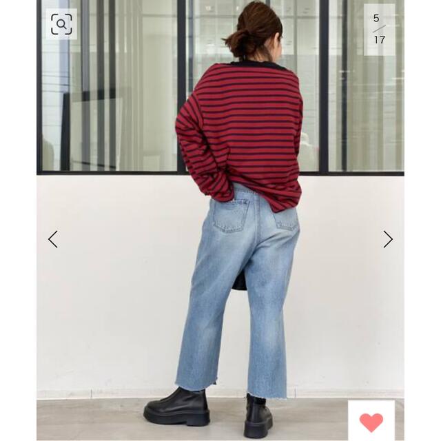 L'Appartement DEUXIEME CLASSE(アパルトモンドゥーズィエムクラス)の【GOOD GRIEF!/グッドグリーフ】Border Overdye Tops レディースのトップス(カットソー(長袖/七分))の商品写真