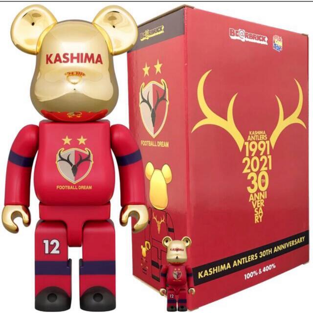 MEDICOM TOY(メディコムトイ)のBE＠RBRICK KASHIMA ANTLERS 鹿島 アントラーズ エンタメ/ホビーのフィギュア(その他)の商品写真