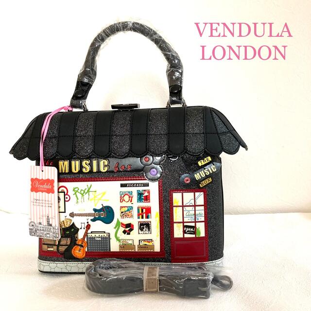 ●新品●Vendula LONDON 2wayバッグ　ミュージック　ショルダー