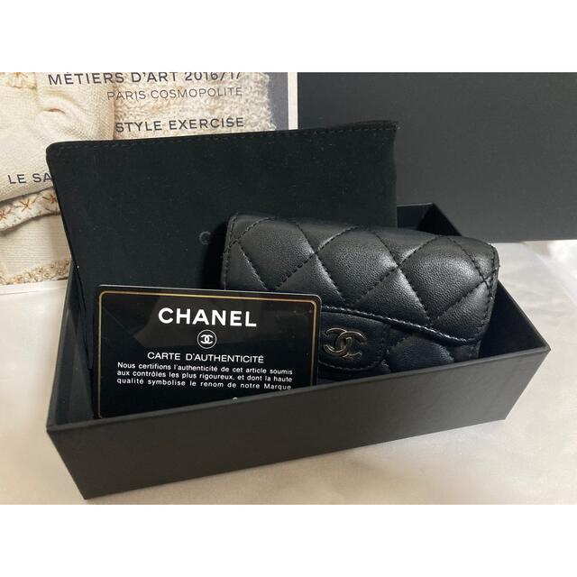 【訳有り大特価】CHANEL マトラッセ ラムスキン キーケース 9