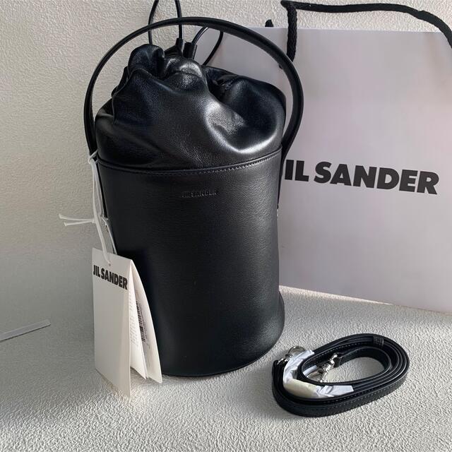 Jil Sander(ジルサンダー)のJil Sander★SOFT DRAWKET 巾着バッグ スモール　黒 レディースのバッグ(ショルダーバッグ)の商品写真