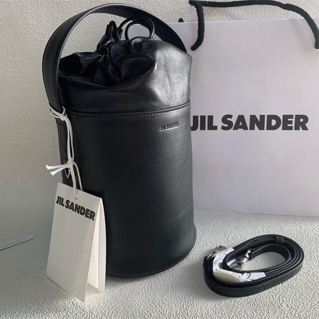 Jil Sander(ジルサンダー)のJil Sander★SOFT DRAWKET 巾着バッグ スモール　黒 レディースのバッグ(ショルダーバッグ)の商品写真