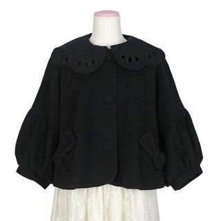 アンジェリックプリティー(Angelic Pretty)のAngelicPrettyスカラップショートコート黒(その他)