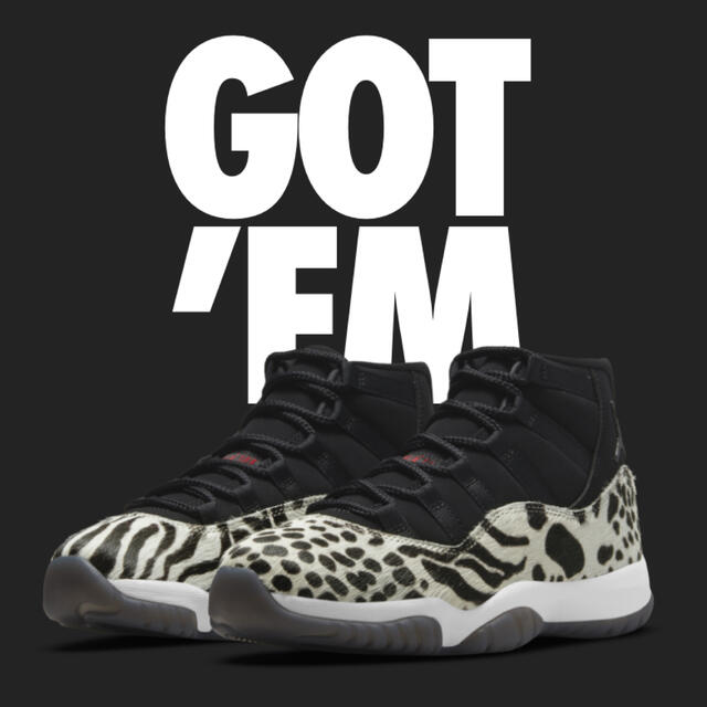 品質満点 NIKE - JORDAN 11 Black and White スニーカー
