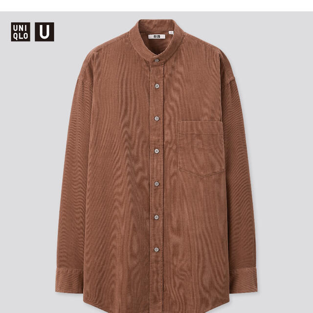 Uniqlo U(ユニクロユー)　コードゥロイワイドフィットスタンドカラーシャツ