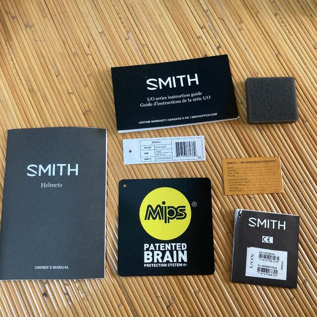 SMITH(スミス)のSMITH I/OX BLACKOUT Asian fit & ヘルメット スポーツ/アウトドアのスノーボード(アクセサリー)の商品写真