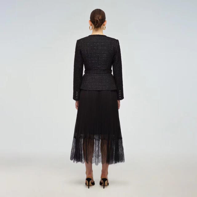❤️22春新作 新品♡ SelfPortrait 黒ロングワンピース♡ 298 ❤️22春新作 新品♡ SelfPortrait 黒ロングワンピース♡ 298