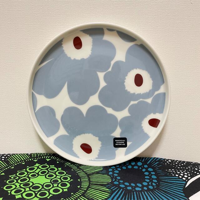 marimekko マリメッコ　UNIKKOプレート20cm  ブルーグレー