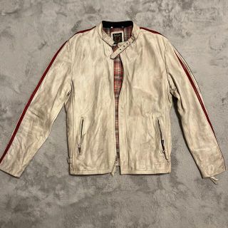 ショット(schott)のschott レザーライダース　ダメージ加工(ライダースジャケット)