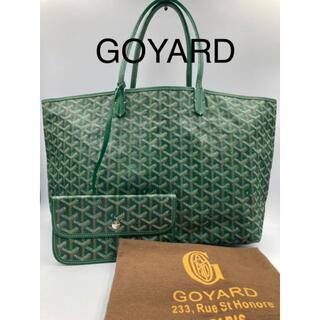GOYARD - 【美品】GOYARD ゴヤール サンルイPM トートバッグ グリーン カーフ
