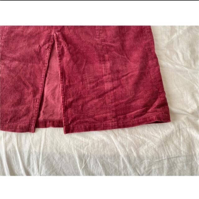 COCO DEAL(ココディール)のココディール　　コーデュロイ　スカート　赤　M レディースのスカート(ロングスカート)の商品写真