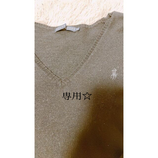 ラルフローレン(Ralph Lauren)のRALPH LAUREN   セーター　M   黒　ラルフローレン　制服にも(ニット/セーター)