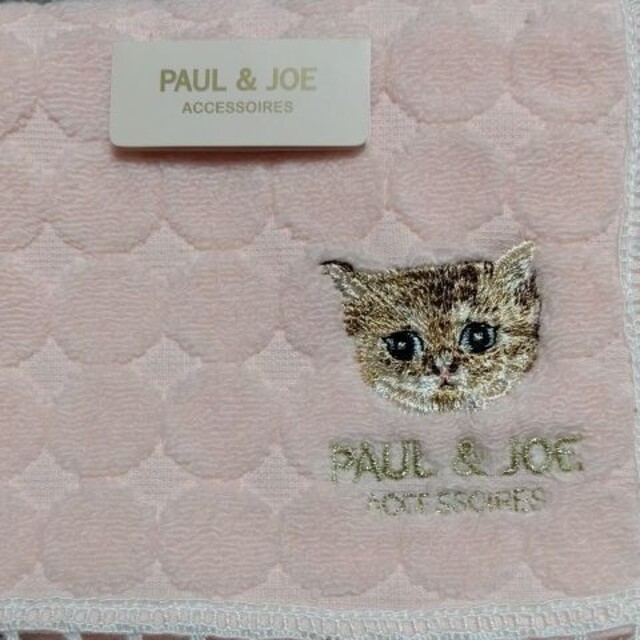 PAUL & JOE(ポールアンドジョー)の４枚セット 新品 ポール＆ジョー 猫 ハンドタオル レディースのファッション小物(ハンカチ)の商品写真