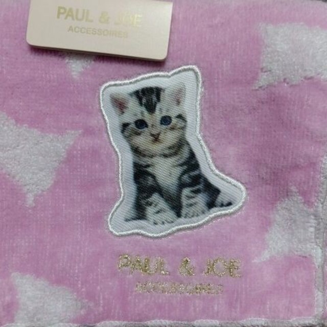 PAUL & JOE(ポールアンドジョー)の４枚セット 新品 ポール＆ジョー 猫 ハンドタオル レディースのファッション小物(ハンカチ)の商品写真