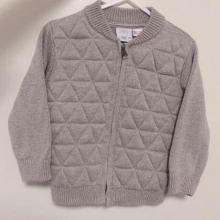 ザラキッズ(ZARA KIDS)のZARA◆ジップアップニットカーディガン ブルゾン◆92(ジャケット/上着)