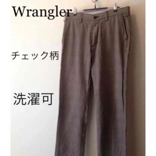 ラングラー(Wrangler)の美品✨ wrangler  チェックスラックス ストレートパンツ (スラックス)