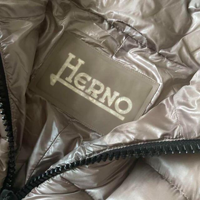 HERNO(ヘルノ)のA06 美品♪ヘルノ HERNO フォックスファー付き ロングダウンコート 40 レディースのジャケット/アウター(ダウンコート)の商品写真