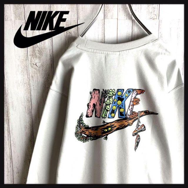 00s NIKE トラックジャケット 刺繍ロゴ バックプリント L 希少